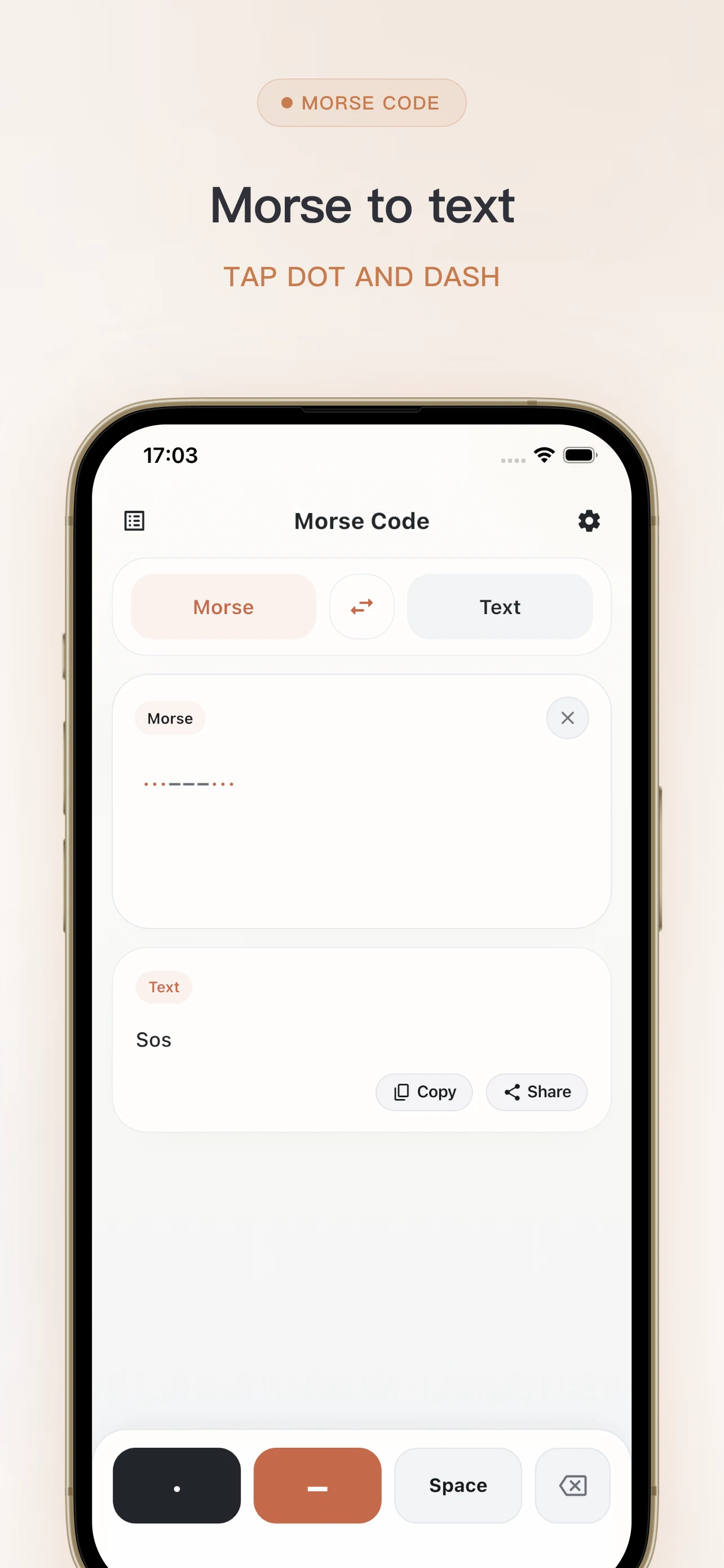 Morse Code - Signal Translator screenshot