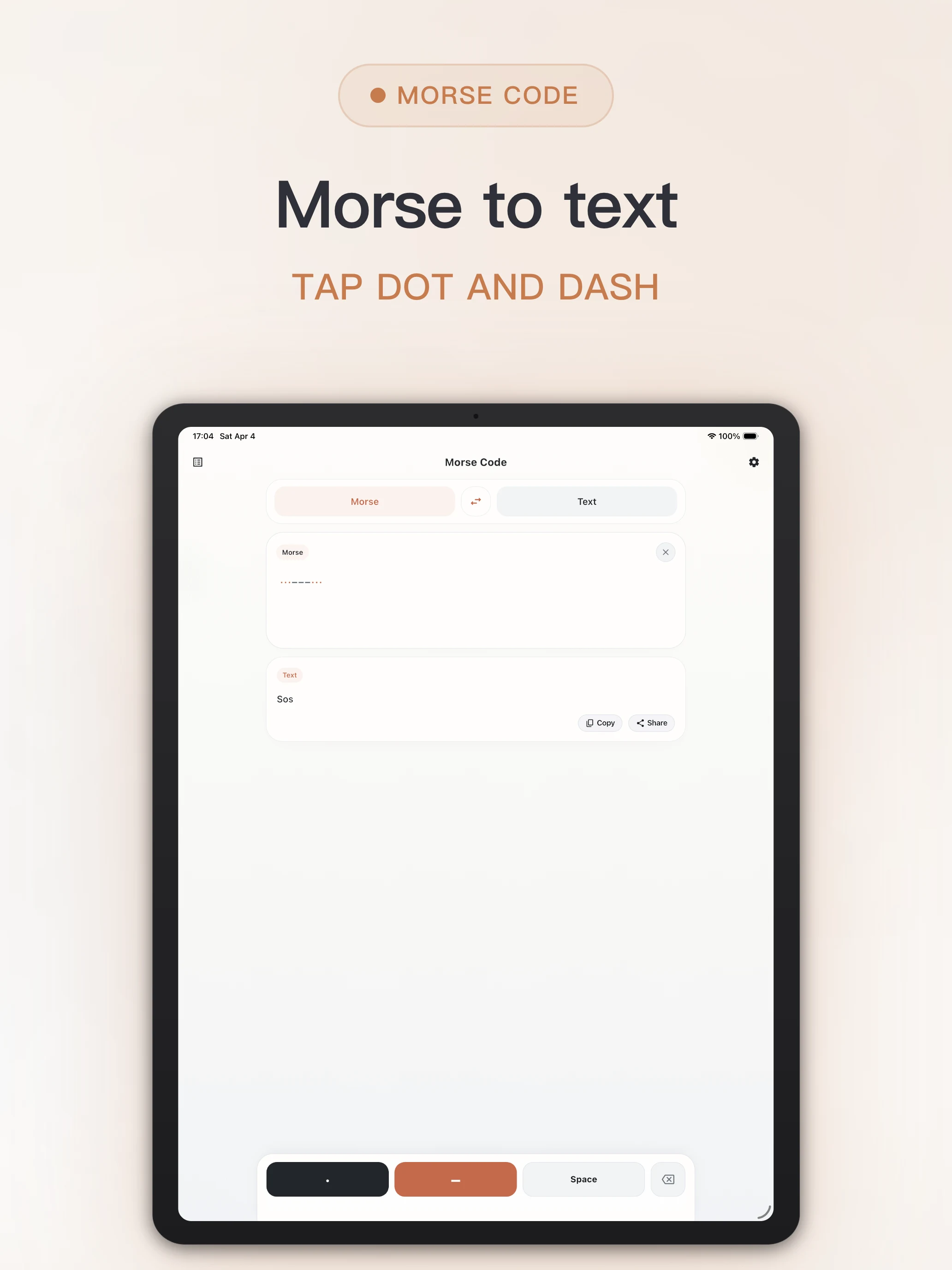 Morse Code - Signal Translator screenshot